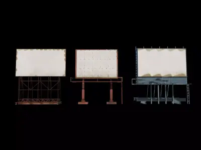 Billboard set 02 3D model