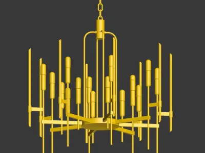 Hudson Valley Bari Chandelier 3D model