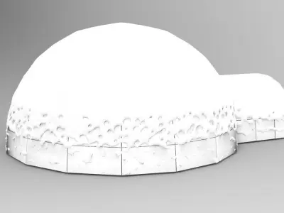 Iglo House Low-poly 3D model
