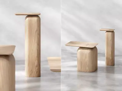 April Small Tables 3D model