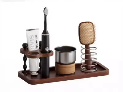 Bathroom Toiletry  Vanity Cosmetic Tray 3D model