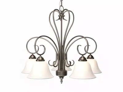 Finneytown 5 - Light Shaded Classic - Traditional Chandelier 3D model