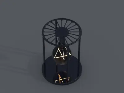 incandescent table lamp 3D model