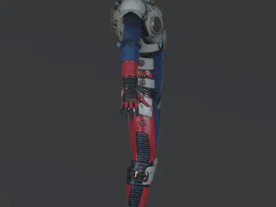 Spacesuit Stylized  Low-poly 3D model