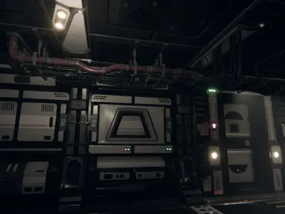 Modular Sci-Fi Corridor Pack Low-poly 3D model