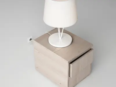 Night Stand - Lamp Free 3D model