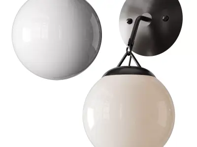 Hooked Globe Sconce 3D model