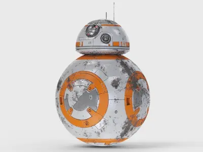 Dirty and New Star Wars BB-8 Droid  3D model