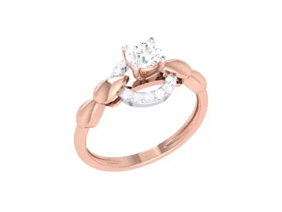  Women Ring MTL 3dm STL OBJ FBX Details 3D print model 11
