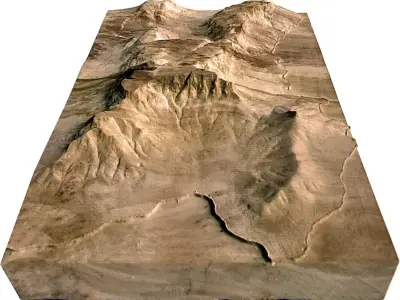 Table Mountain  3D print model
