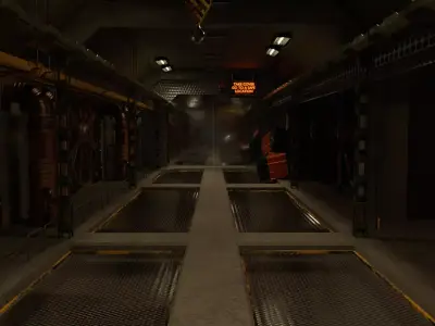 Factory hall 3D model