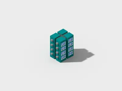 Building in voxel 3D model