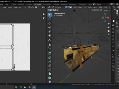 Industrial Pendant Light Free low-poly 3D model