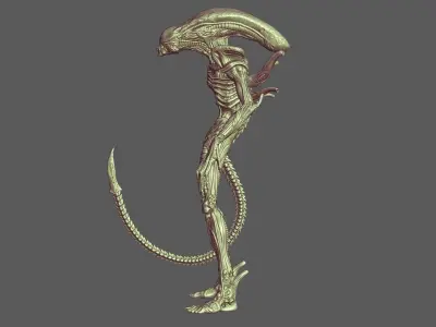 Alien Fan Art Evolution 3D print model