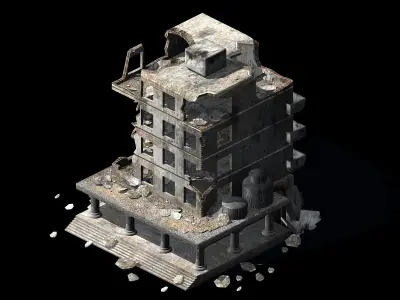 Different dimension - architecture - ruins 06 3D model