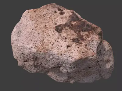 Cinder Debris Low-poly 3D model