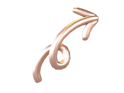 Doodle Buildable Arrow v1 010 Low-poly 3D model