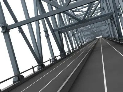 Commodore Barry Bridge 3D model