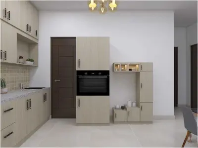 kitchen pendant light made of jute 3D model