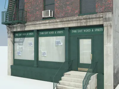 NYC Building Low-poly 3D model 2
