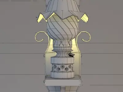 Kerosene Lamp 3D model