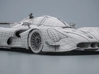  Generic Carbon Hypercar Prototype for Endurance Racing 