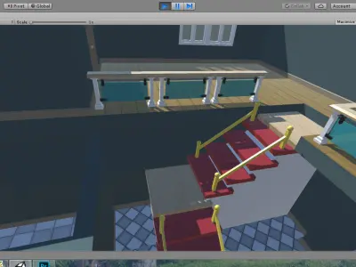 Room House Pack Low-poly 3D model