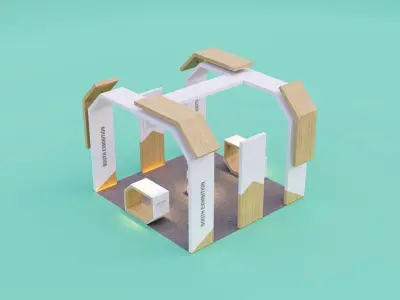 Booth Exhibition 3 3D model