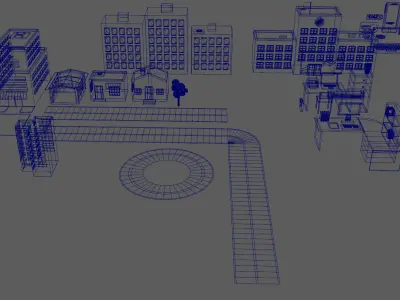 2d 3d graphic elements  3D model