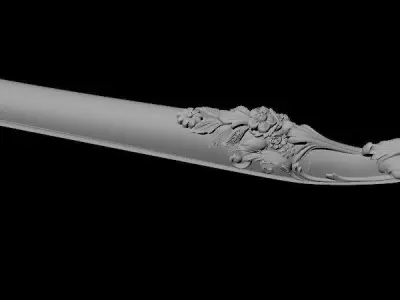 leg High quality 3d models for processing on a cnc machine  3D model 25