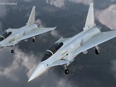  Eurofighter Typhoon Jet Rigged 