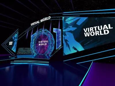 Event Stage Design Virtual world  3D model