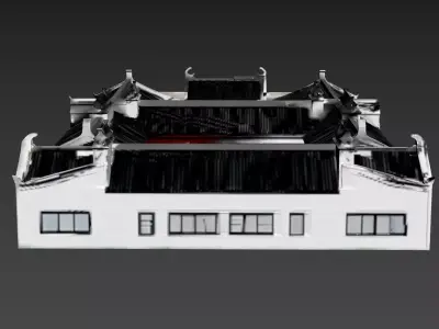 Chinese Style - Scene - Chinese Emblem Architecture 6 3D model