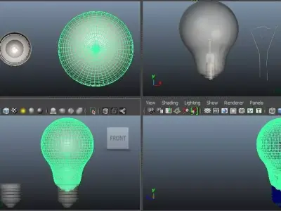 Laser engravnig Light Bulp 3D print model