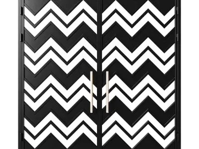 Gate black loft 06 3D model