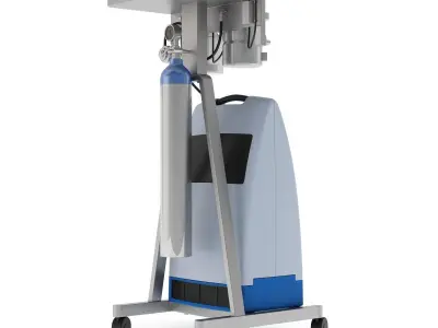 Medical Oxygen Tank 3D model