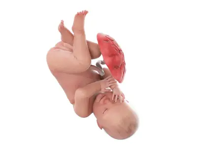  Fetus Anatomy Week 41 Animated 