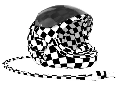 Helmet NASA Low-poly 3D model