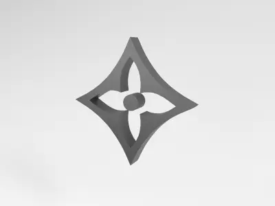 Louis Vuitton Pattern v1 003 Free low-poly 3D model