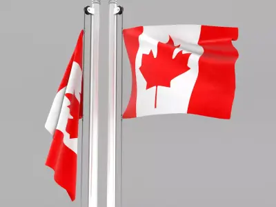 Flag of Canada 3D model