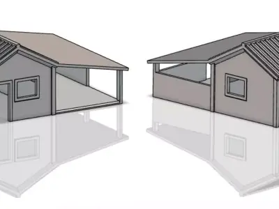 Ranch Animal Shed Free 3D print model