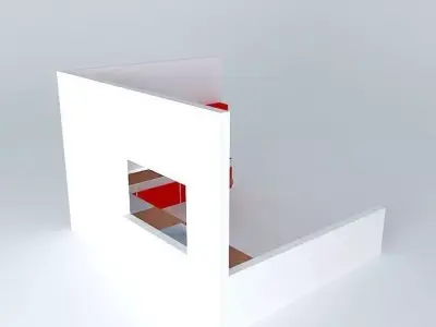 Kitchen box with window in it 3D model