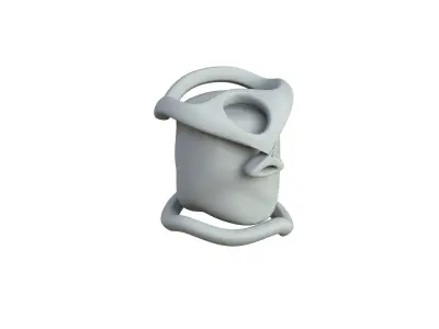 SciFi Shape Object Low Poly n Low-poly 3D model