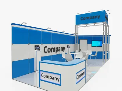 Exhibition stand 11 3D model