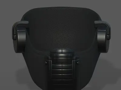 Helmet scifi fantasy futuristic gas mask  Low-poly 3D model