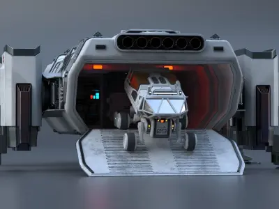 Pbr-The Mars Lander Hercules 3D model