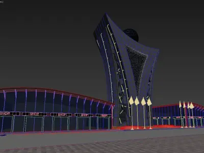 Building skyscraper 3D model