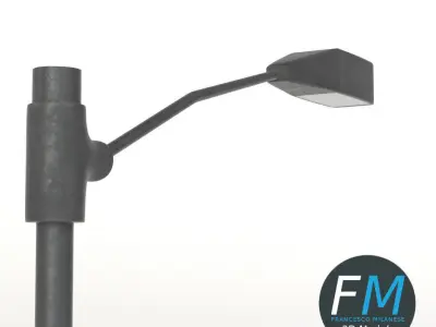 Single street lamp 3D model