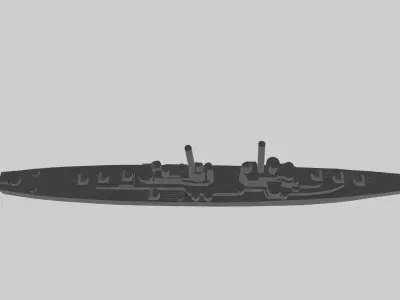 USS Atlanta - Model for small scale printing 3D print model