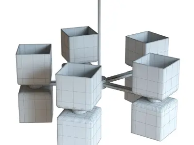 Crate and Barrel - Ava Large Chandelier 3D model